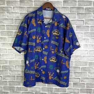 Arizona Diamondbacks 25th Anniversary Game Day Promo Hawaiian Camp Shirt Mens XL